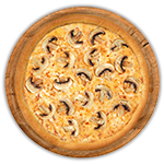 Chicken, Mushroom & Cheese Pizza 