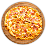 Ham, Pineapple & Cheese Pizza 